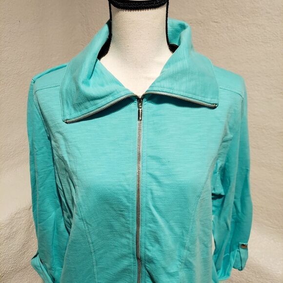Liz Wear jacket blue new with tags womens size XL - Picture 3 of 7